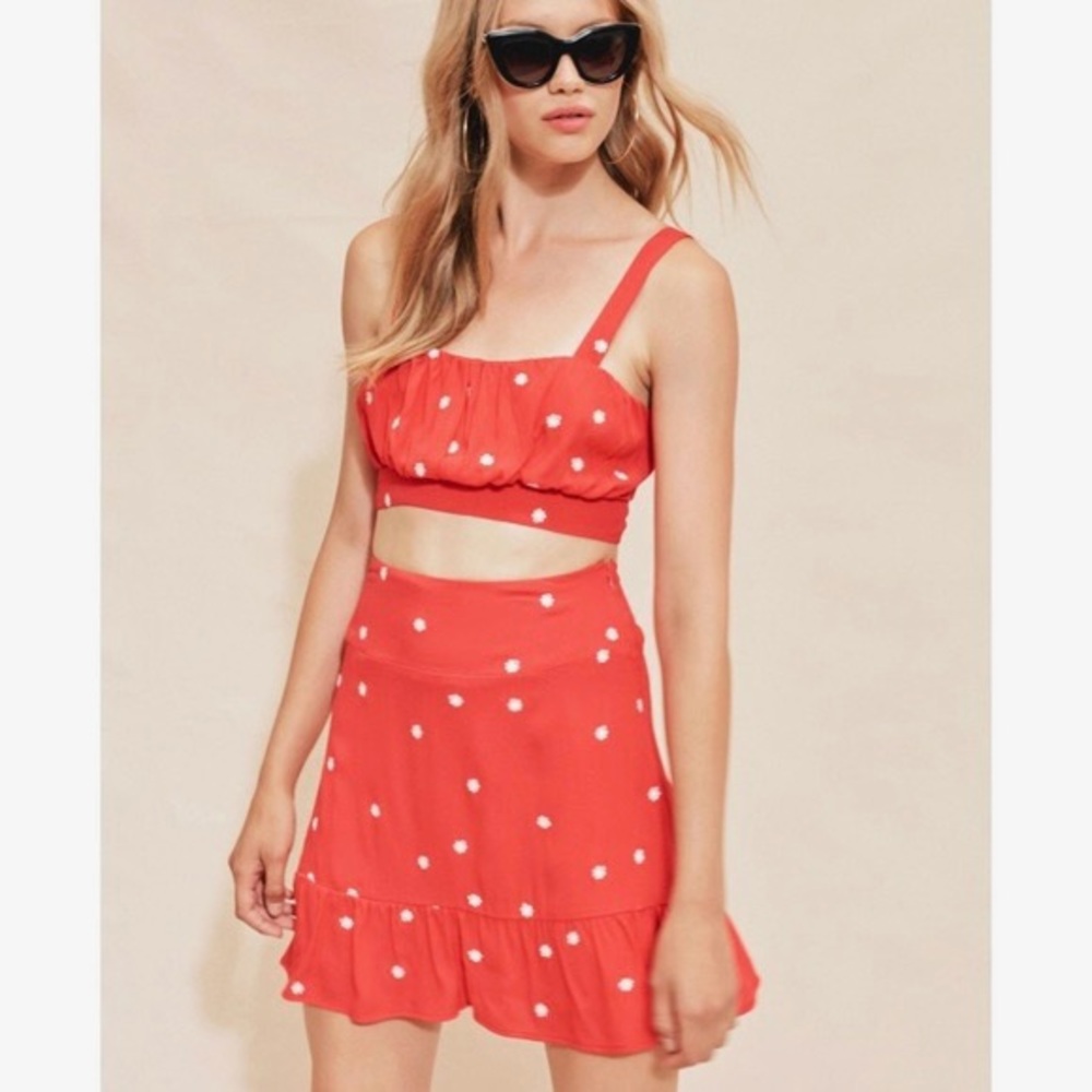 NWT For Love & Lemons Chiquita Skirt